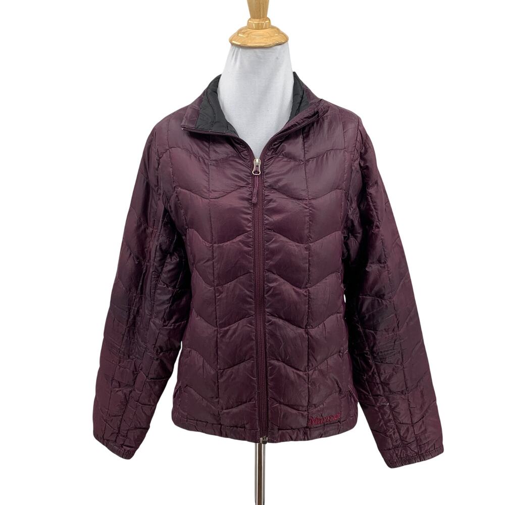 Marmot Jacket Womens S Small Hibiscus Venus Goose Down Lightweight Puffer Zip Up